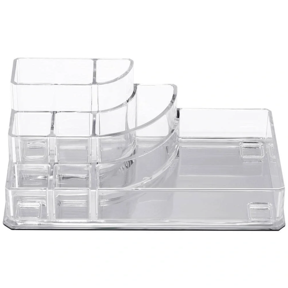 Sorbus Freestanding 8 Slots Mini Acrylic Makeup Organizer in Clear